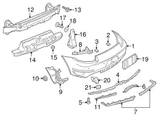 КРОНШТЕЙН БАМПЕРА 98150514100 PORSCHE