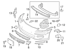 КРОНШТЕЙН БАМПЕРА 970505564031E0 PORSCHE