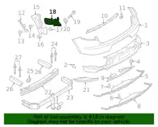 КРОНШТЕЙН ЗАДН.БАМПЕРА 95B807571 PORSCHE