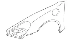 Крыло PORSCHE 98150303100GRV