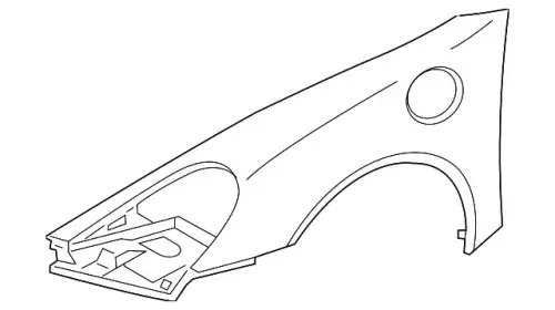 Крыло PORSCHE 98150303200GRV