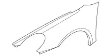 Крыло PORSCHE 98750303202GRV