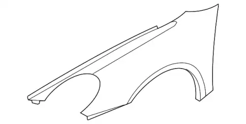 Крыло PORSCHE 98750303202GRV