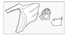 Крыло PORSCHE 97050396502GRV