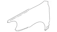 Крыло PORSCHE 95550303102GRV