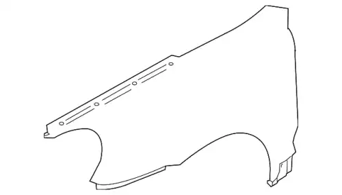 Крыло PORSCHE 95550303102GRV