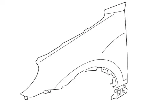 Крыло PORSCHE 95850303210GRV