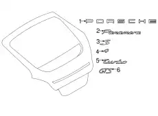  НАДПИСЬ PANAMERA 97055923708 PORSCHE