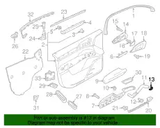 Ручка двери PORSCHE 958555394003T0