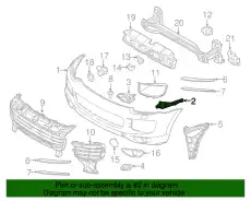 НАПРАВЛЯЮЩАЯ БАМПЕРА 95850505001 PORSCHE