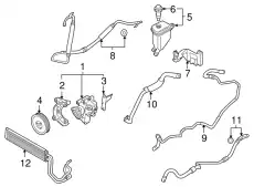 Насос гидроусилителя руля PORSCHE 95531405011