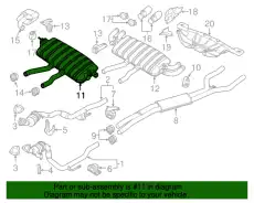 ОСНОВНОЙ ГЛУШИТЕЛЬ 95811191000 PORSCHE