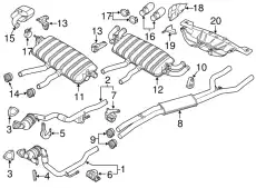 ОСНОВНОЙ ГЛУШИТЕЛЬ 95811191000 PORSCHE