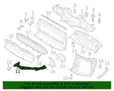  ПАНЕЛЬ ФАРЫ ПРАВАЯ 95B807890A PORSCHE