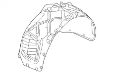 Подкрылок PORSCHE 95850496102
