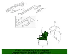 Подкрылок PORSCHE 99750412402