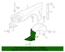 Подкрылок PORSCHE 97050412412