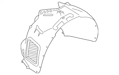 Подкрылок PORSCHE 95B809962E