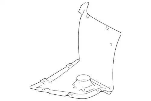 Подкрылок PORSCHE 97050412323