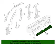 ПОРОГ 97050216400GRV PORSCHE
