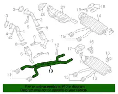 ПРЕДВАРИТЕЛЬНЫЙ ГЛУШИТЕЛЬ 95811191310 PORSCHE