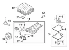 Прокладка коллектора PORSCHE 94611014601