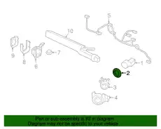  КОЛЬЦО УПЛОТНИТЕЛЬНОЕ ДАТЧИКА ПАРКОВКИ PORSCHE 7PP919133