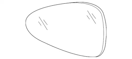 Элемент зеркальный 97073103508 PORSCHE