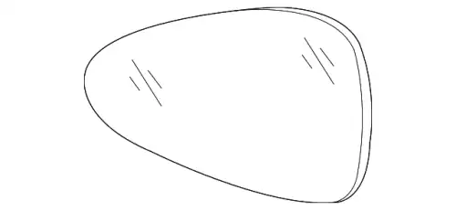 Стекло зеркала 97073103806 PORSCHE