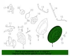 Тормозной диск PORSCHE 98135140201