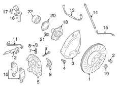 Тормозной диск PORSCHE 98135140201