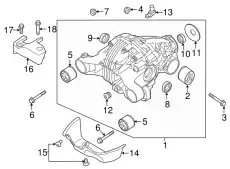  УПЛОТНИТЕЛЬ, ЗАДНЯЯ ГЛАВНАЯ ПЕРЕДАЧА 95533259620 PORSCHE