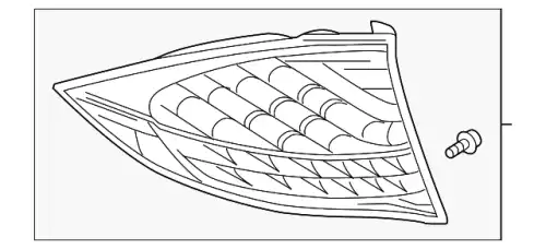 Фонарь габаритный PORSCHE 95863109514