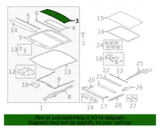 ASSEMBLY-GLASS C2D30277 JAGUAR