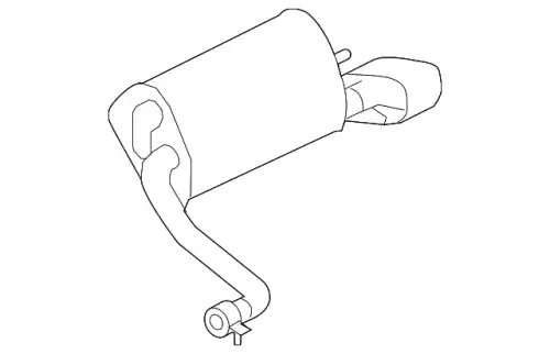 SILENCER-EXH RR ASSY C2Z25985 JAGUAR