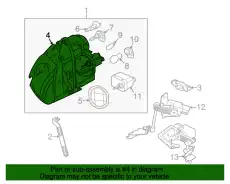 Стекло фары JAGUAR LJA4651BA