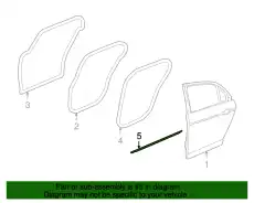 Уплотнитель двери JAGUAR C2C39329