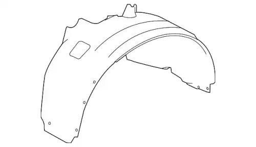 Подкрылок JAGUAR C2D34723