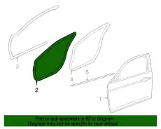 Уплотнитель двери JAGUAR C2C2386