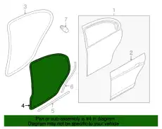 Уплотнитель двери JAGUAR XR845066
