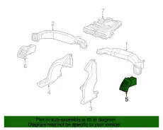 ВЕНТИЛЯЦИЯ ПЕРЕДНЕЙ ПАНЕЛИ T2R5164PAJ JAGUAR