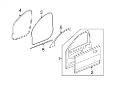 Уплотнитель двери JAGUAR C2Z13661