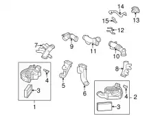 Воздуховод впуска левый C2P13398 JAGUAR