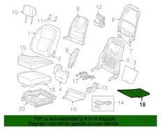 ЭЛЕМЕНТ-ПОДОГРЕВ СИДЕНИЙ C2Z4749 JAGUAR