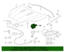 ЗАЩЕЛКА-КАПОТ C2P15214 JAGUAR