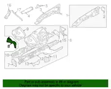  КРОНШТЕЙН C2Z15658 JAGUAR