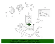 Кронштейн бочка ГУР C2P3514 JAGUAR
