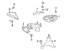 ОПОРА-КРОНШТЕЙН КРЕПЛЕНИЯ C2S46690 JAGUAR