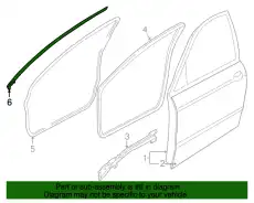 Уплотнитель двери JAGUAR C2S45125
