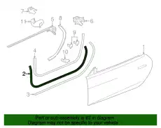 Уплотнитель двери JAGUAR T2R9088